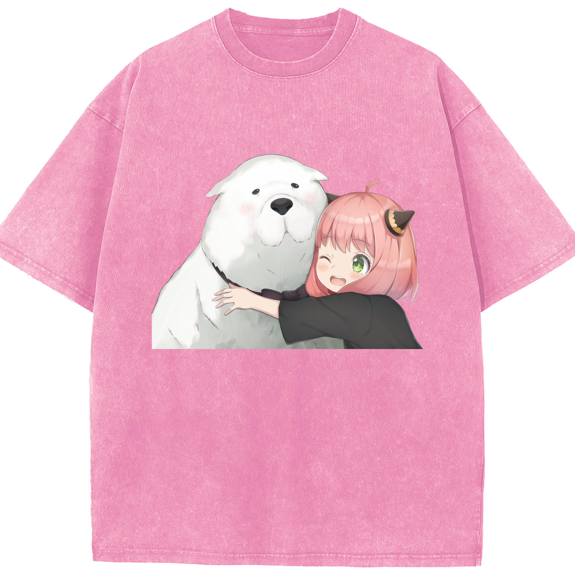 （画像用） SPY×FAMILY间谍家家酒 綿100% ヴィンテージ風 半袖Tシャツ（フロントプリント）